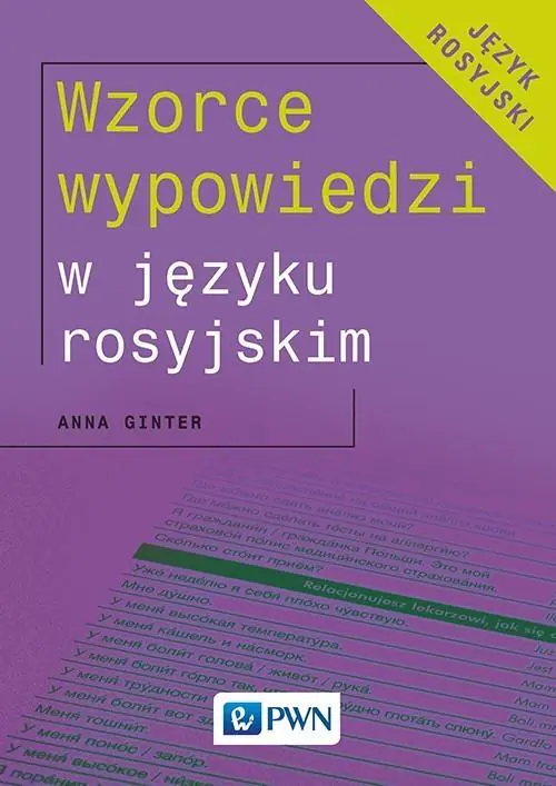 Książka - Wzorce wypowiedzi w języku rosyjskim