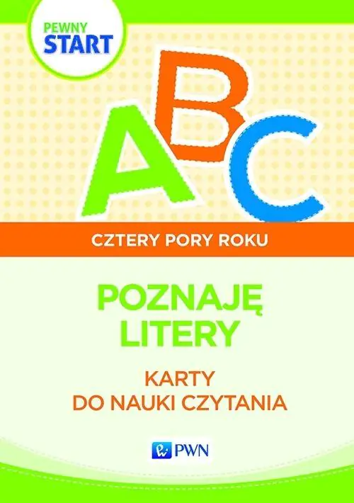 Książka - Pewny start. Cztery pory roku. Karty do nauki czytania