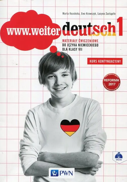 Książka - www.weiter deutsch 1. Materiały ćwiczeniowe do języka niemieckiego dla klasy 7 szkoły podstawowej