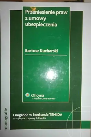 Książka - Przeniesienie praw z umowy ubezpieczenia