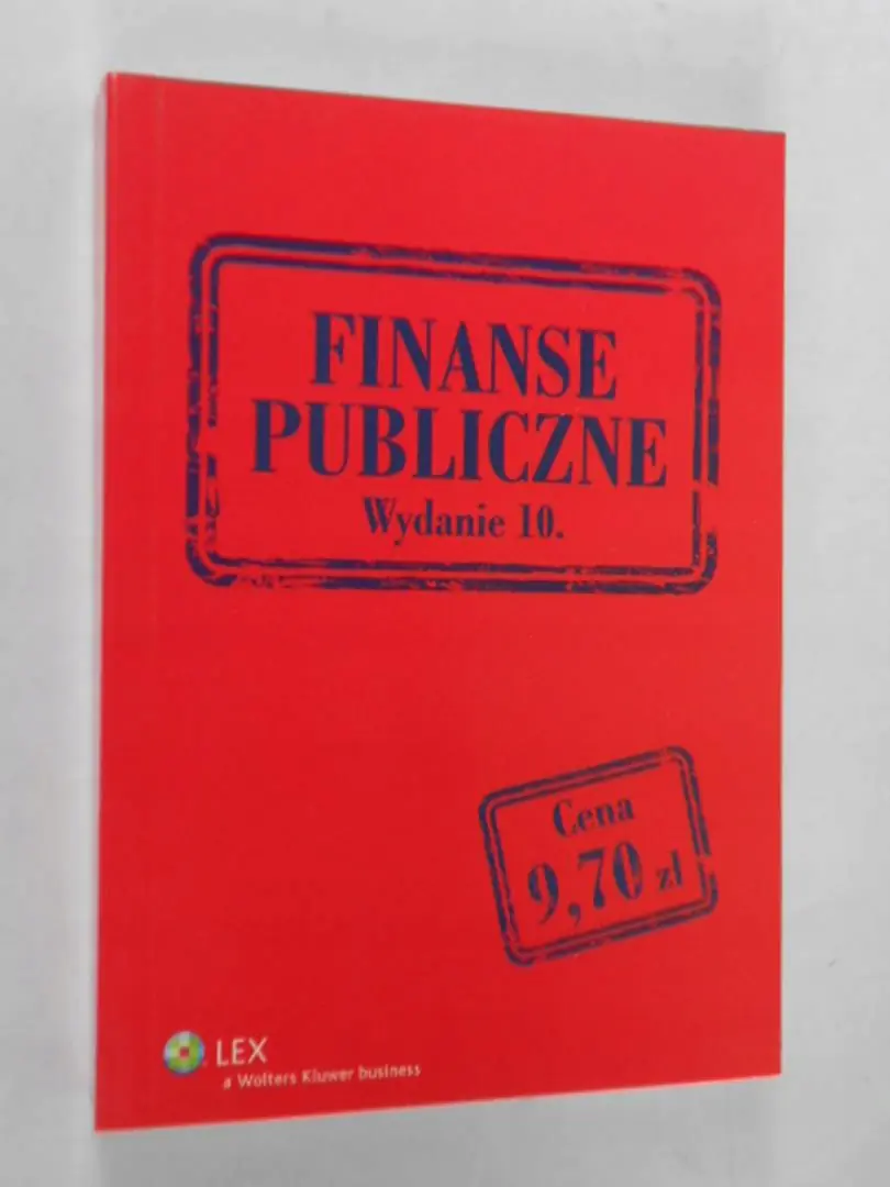 Książka - Finanse publiczne