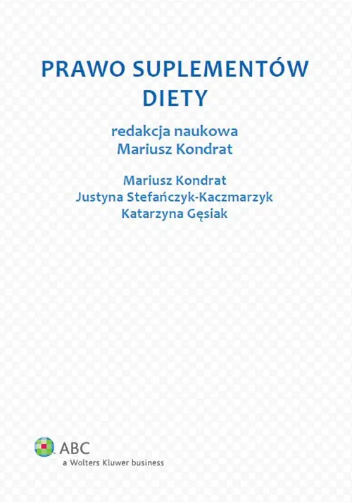 Książka - Prawo suplementów diety