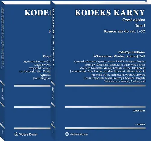 Książka - Kodeks karny. Część ogólna. Komentarz do art. 1-52  Komentarz do art. 53-116. Tom 1