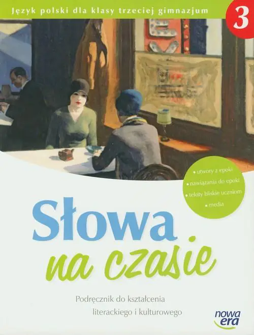 Książka - Słowa na czasie 3. Podręcznik do kształcenia literackiego i kulturowego