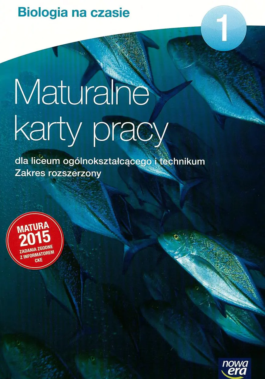 Książka - Biologia na czasie 1. Maturalne karty pracy. Zakres rozszerzony. Szkoła ponadgimnazjalna