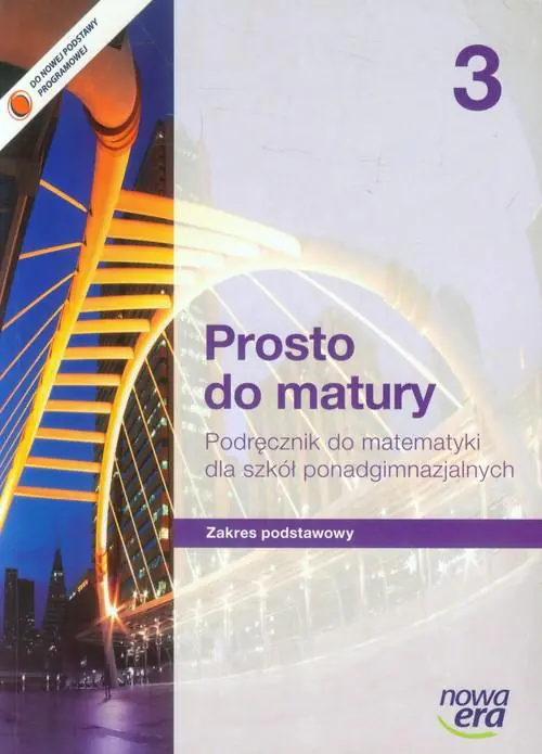 Książka - Matematyka LO 3 Prosto do matury podr ZP w. 2014