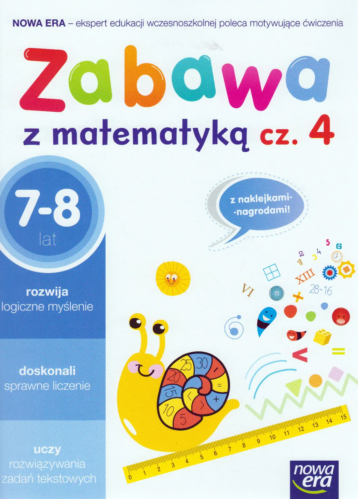 Książka - Zabawa z matematyką. Część 4. 7-8 lat. Szkoła podstawowa