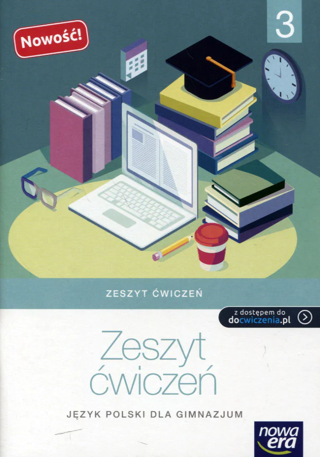 Książka - Język polski GIMN kl.3 ćwiczenia kształcenie językowe / podręcznik dotacyjny