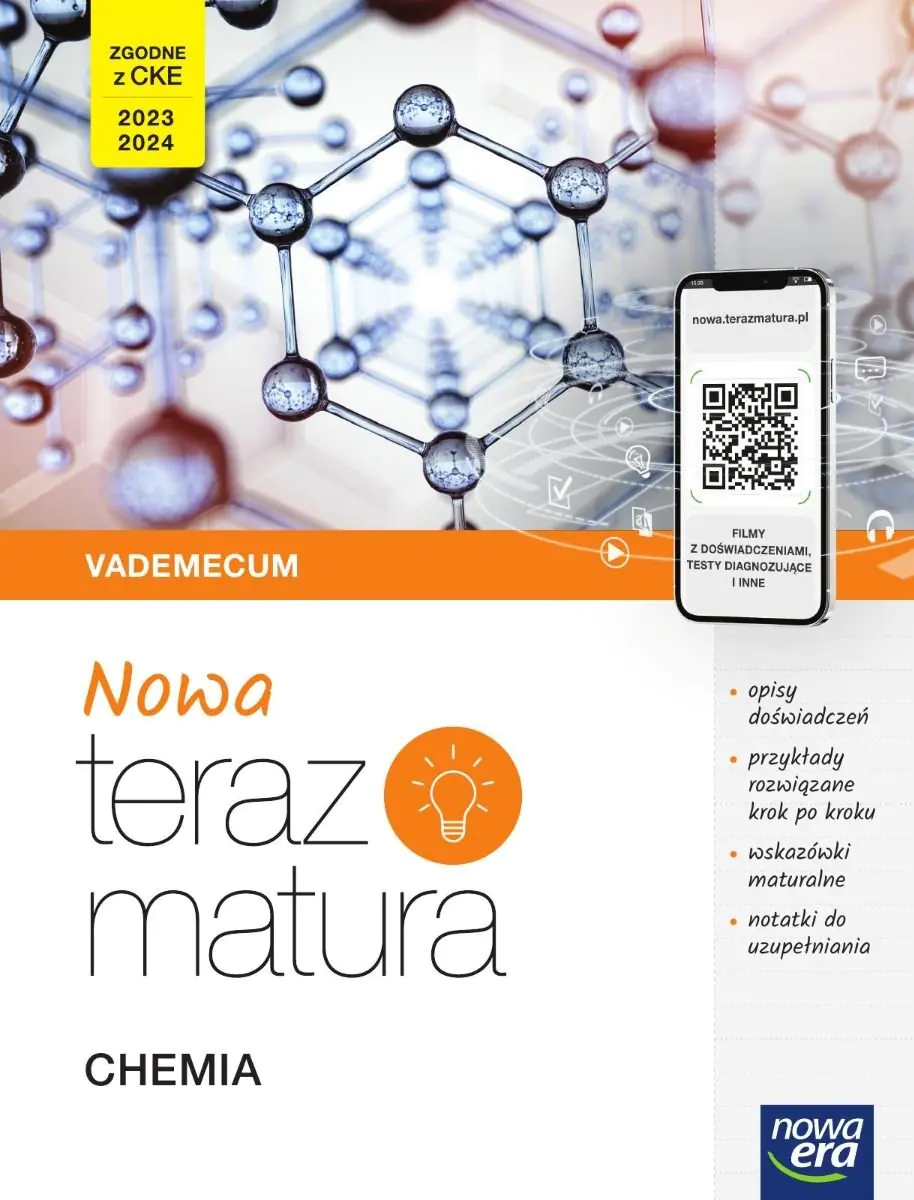 Książka - NOWA Teraz matura. Chemia. Vademecum. Zakres rozszerzony