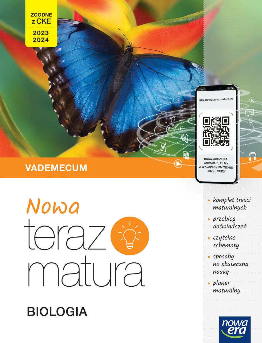 Książka - NOWA Teraz matura. Biologia. Vademecum z cyfrowym wspomaganiem nauk