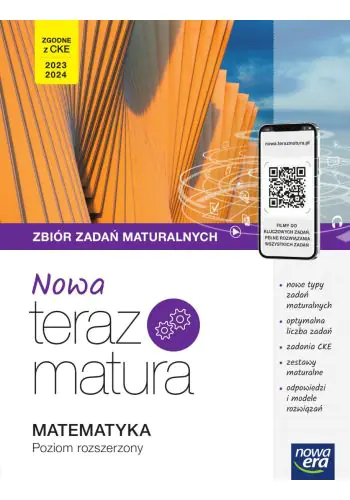 Książka - NOWA Teraz matura. Matematyka. Zbiór zadań maturalnych z cyfrowym wspomaganiem nauki. Poziom rozszerzony