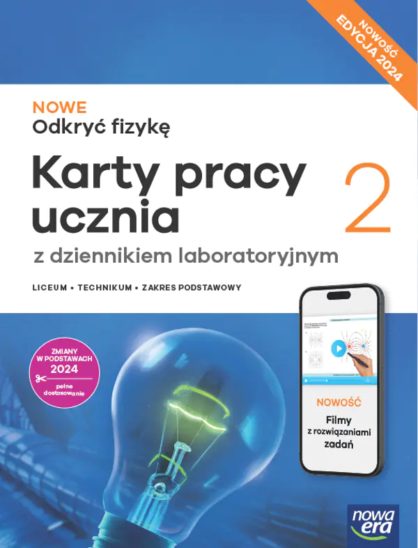 Książka - NOWE Odkryć fizykę 2. Karty pracy ucznia SMART. Zakres podstawowy