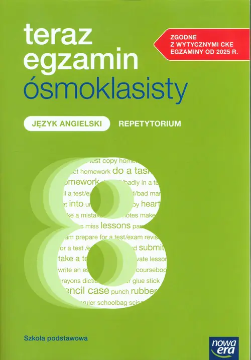 Książka - Teraz egzamin ósmoklasisty. Język angielski. Repetytorium 2025-2026