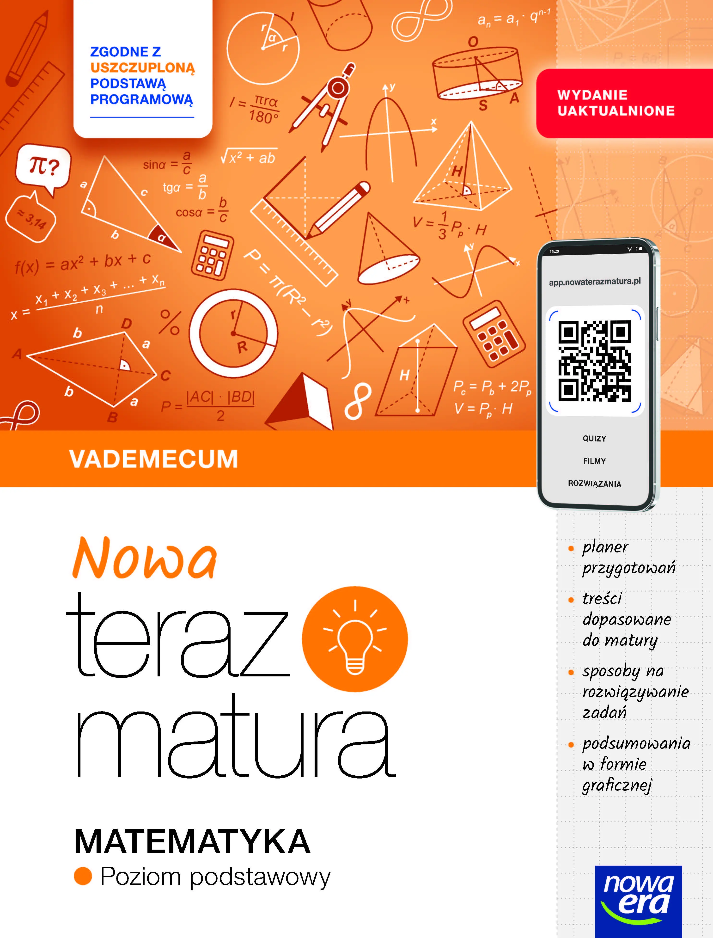 Książka - Nowa Teraz matura. Matematyka. Vademecum. Poziom podstawowy 2025/26