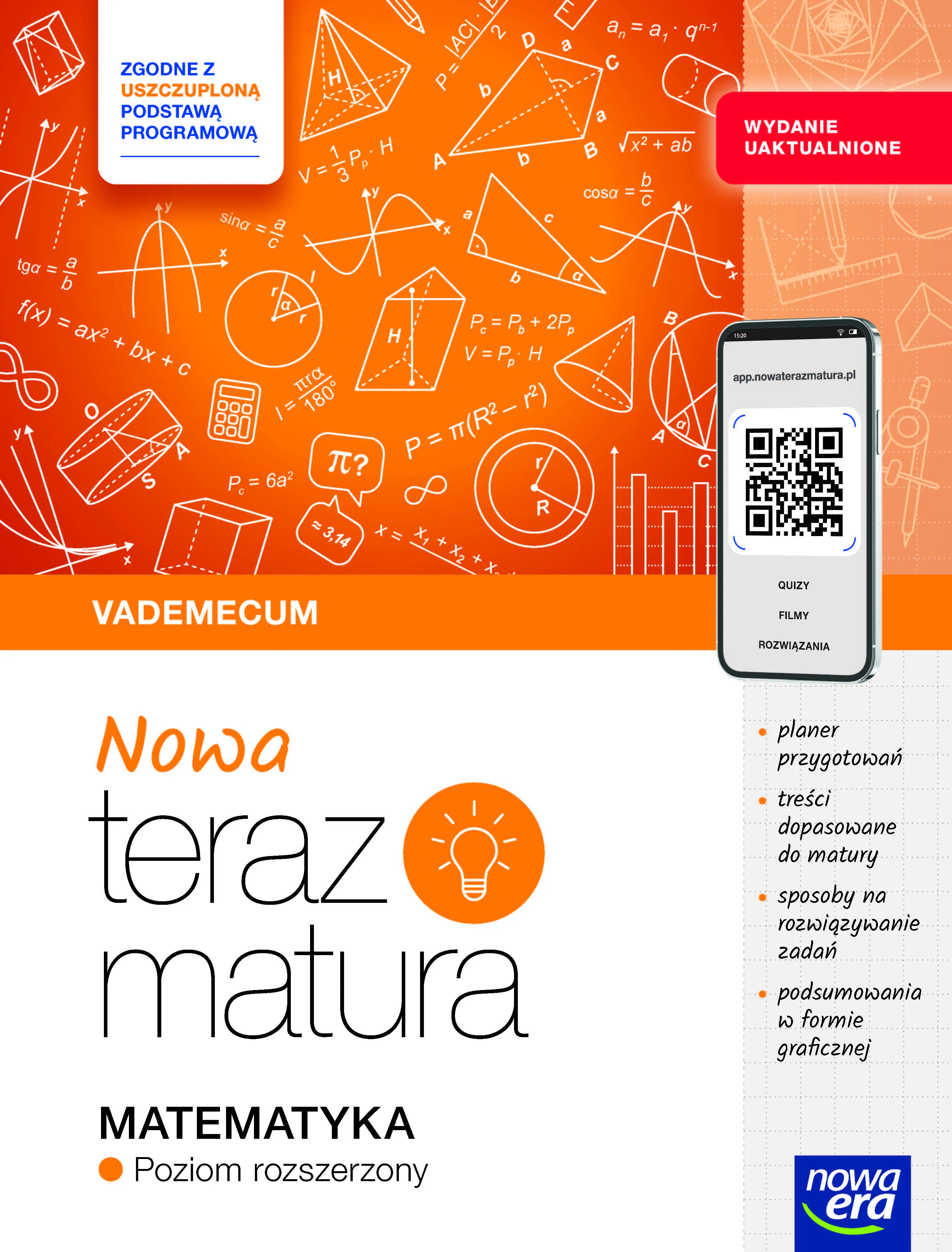 Książka - Nowa Teraz matura. Matematyka. Vademecum. Poziom rozszerzony 2025/26