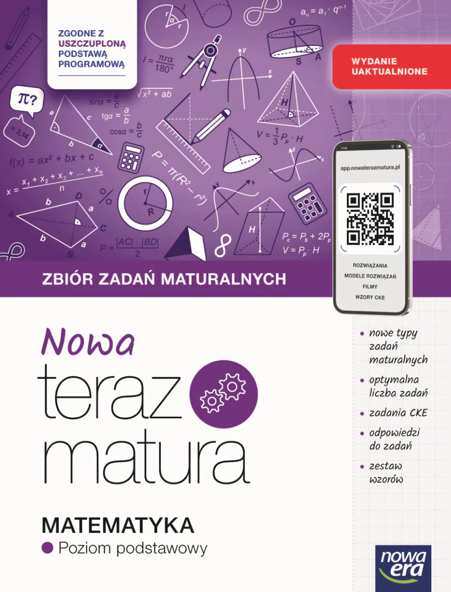Książka - Nowa Teraz Matura. Matematyka. Zbiór zadań maturalnych. Poziom podstawowy. Do matury 2026