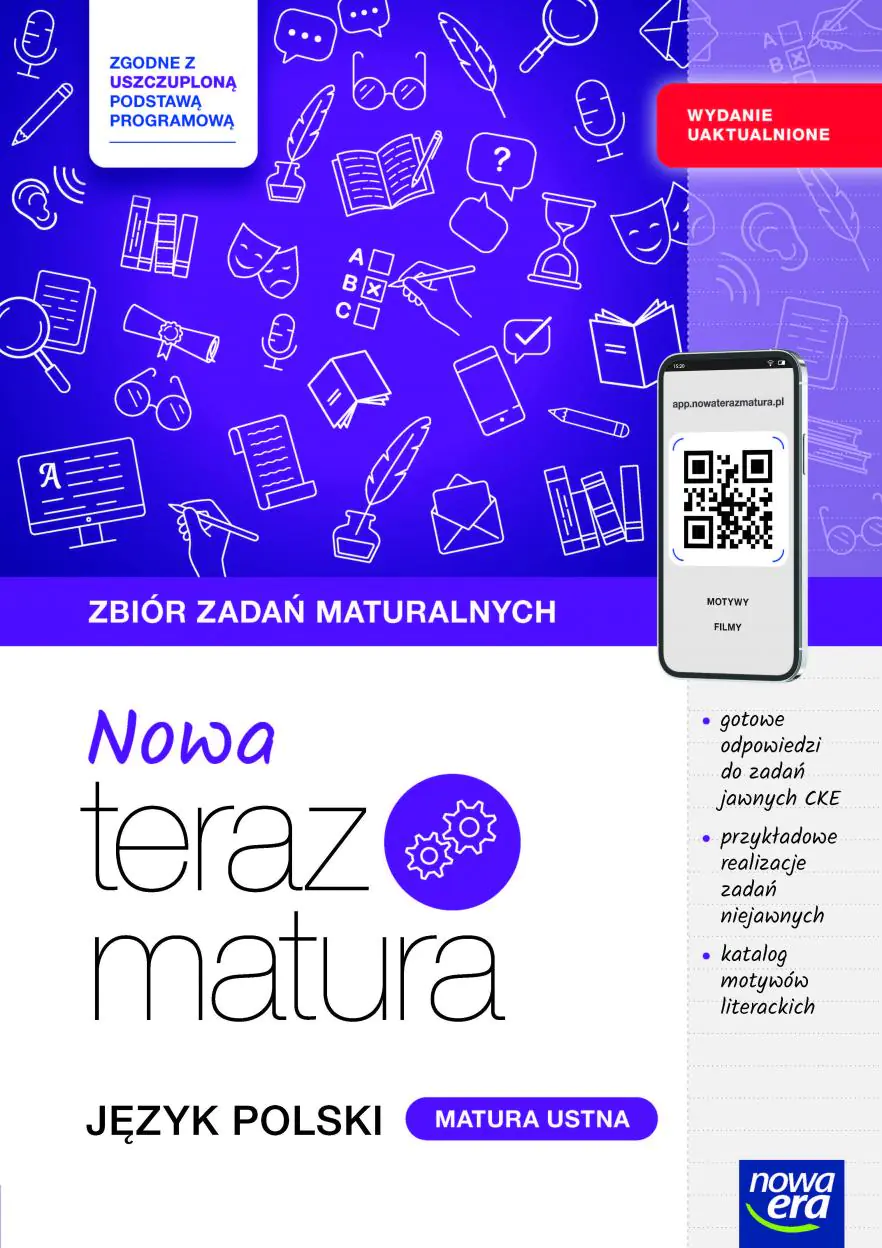 Książka - Nowa Teraz matura. Język polski. Zbiór zadań maturalnych. Poziom podstawowy i rozszerzony. Tom 2. Matura ustna 2025/2026