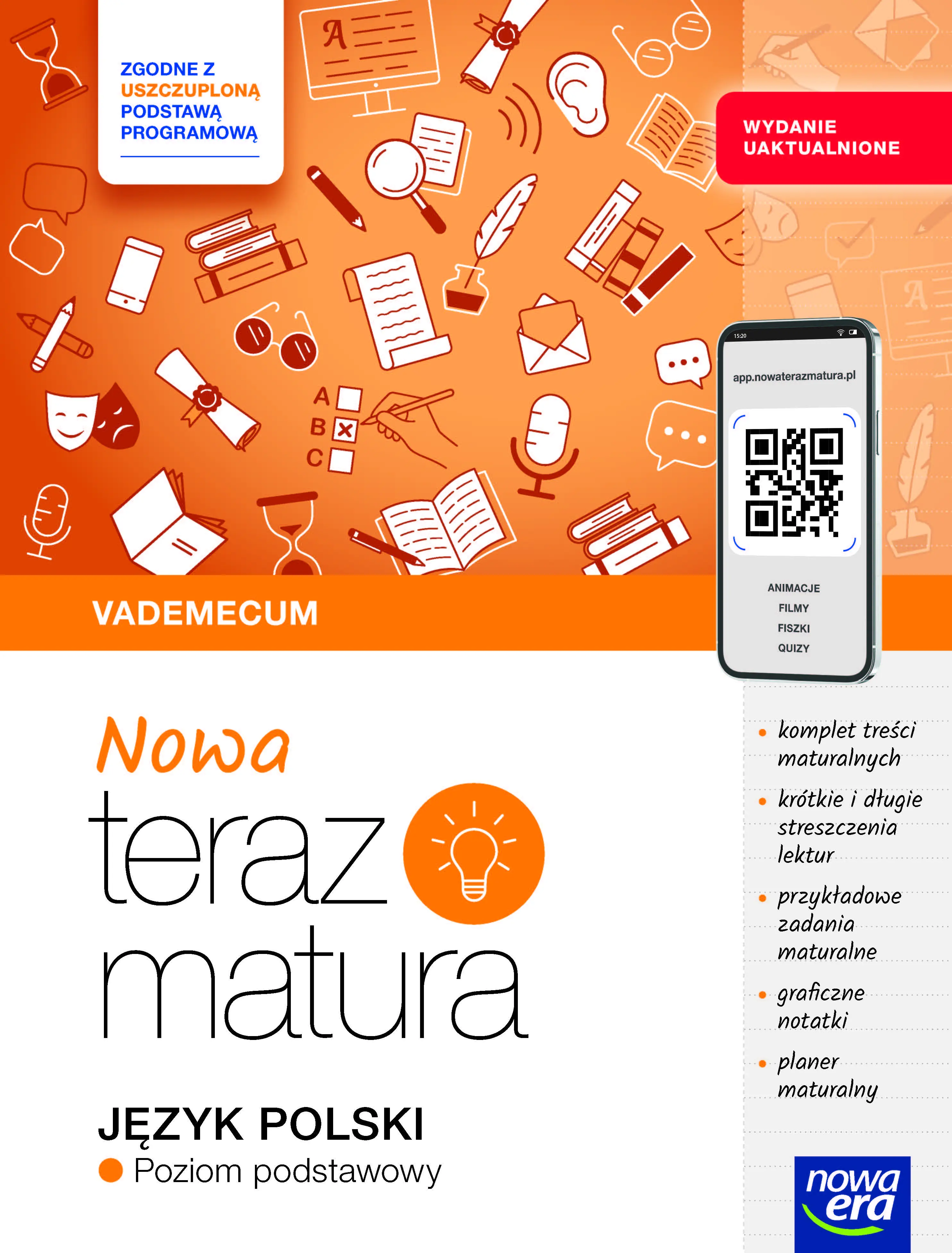 Książka - Nowa Teraz matura. Język polski. Vademecum. Zakres podstawowy. Do matury 2026