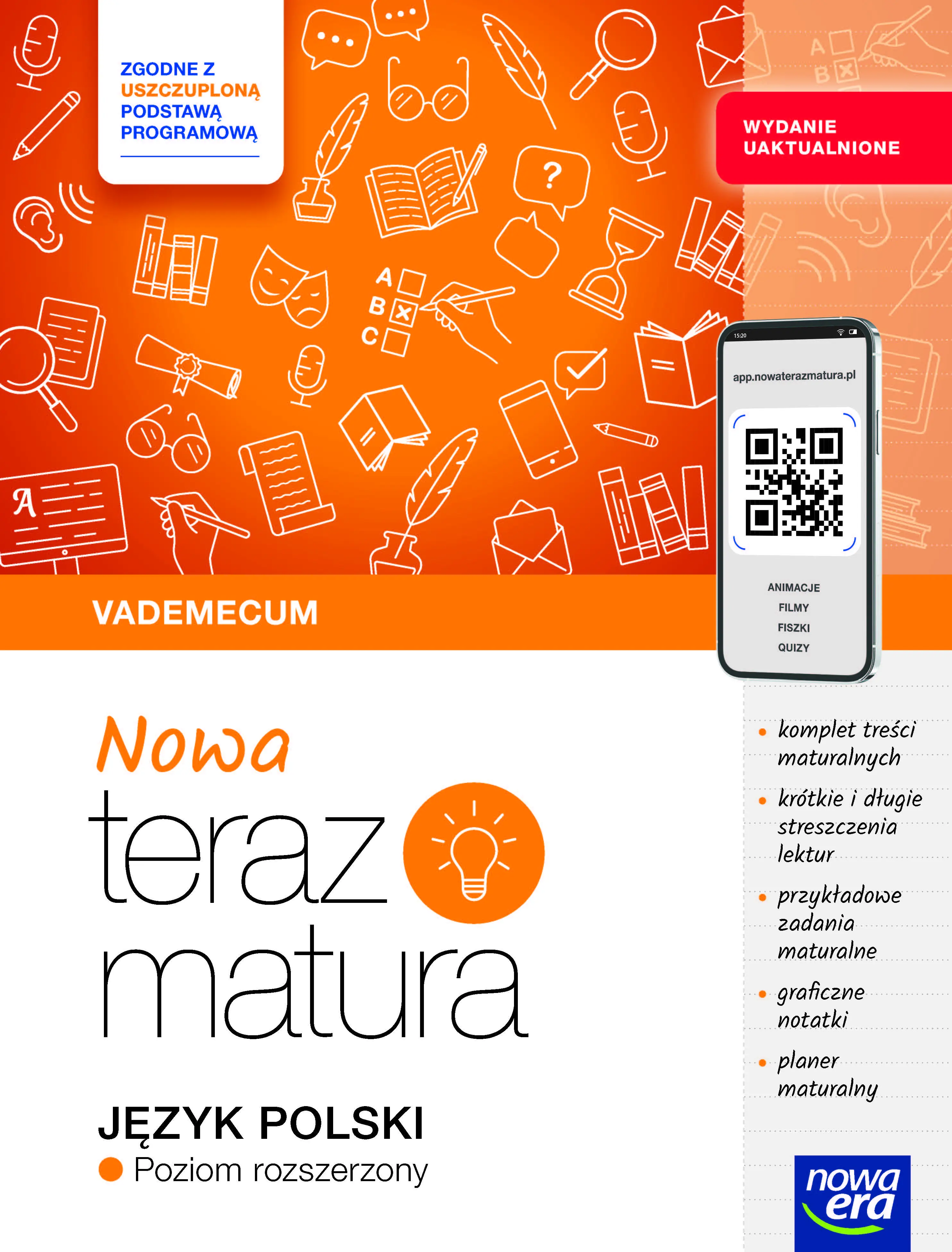 Książka - Nowa Teraz matura. Język polski. Vademecum. Poziom rozszerzony. Do matury 2025/2026