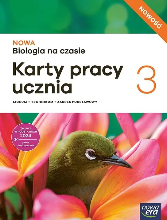 Książka - NOWA Biologia na czasie 3. Karty pracy ucznia dla liceum ogólnokształcącego i technikum. Zakres podstawowy
