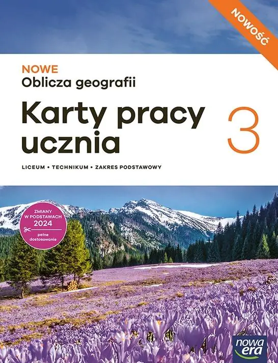 Książka - NOWE Oblicza geografii 3. Karty pracy ucznia dla liceum ogólnokształcącego i technikum. Zakres podstawowy