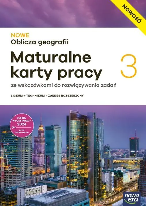 Książka - NOWE Oblicza geografii 3. Maturalne karty pracy dla liceum ogólnokształcącego i technikum. Zakres rozszerzony