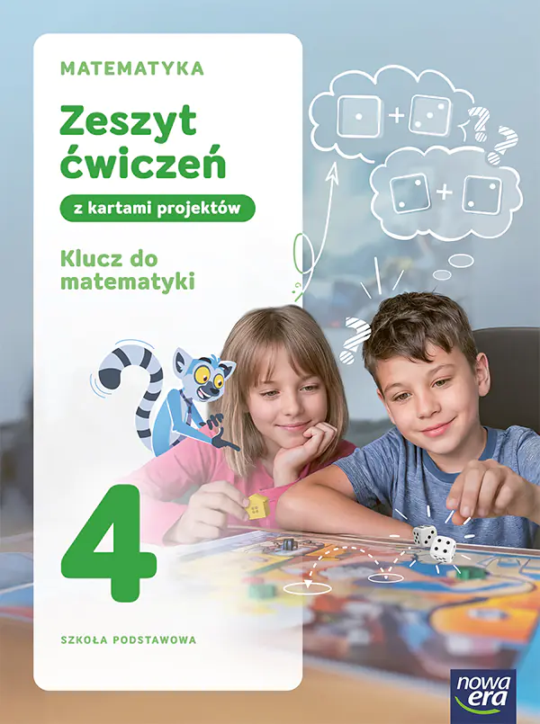 Książka - Klucz do matematyki 4. Zeszyt ćwiczeń z kartami projektów. Edycja 2026