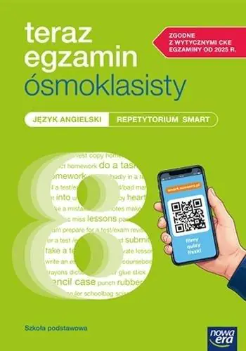 Książka - Teraz egzamin ósmoklasisty. Język angielski. Repetytorium SMART 2026-2027