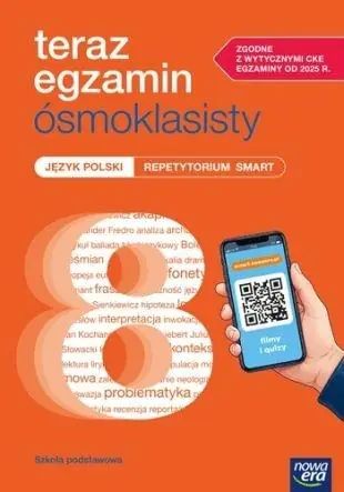 Książka - Teraz egzamin ósmoklasisty. Język polski. Repetytorium SMART 2026-2027