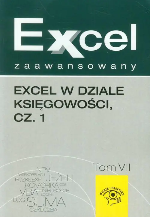 Książka - Excel w dziale księgowości. Część 1