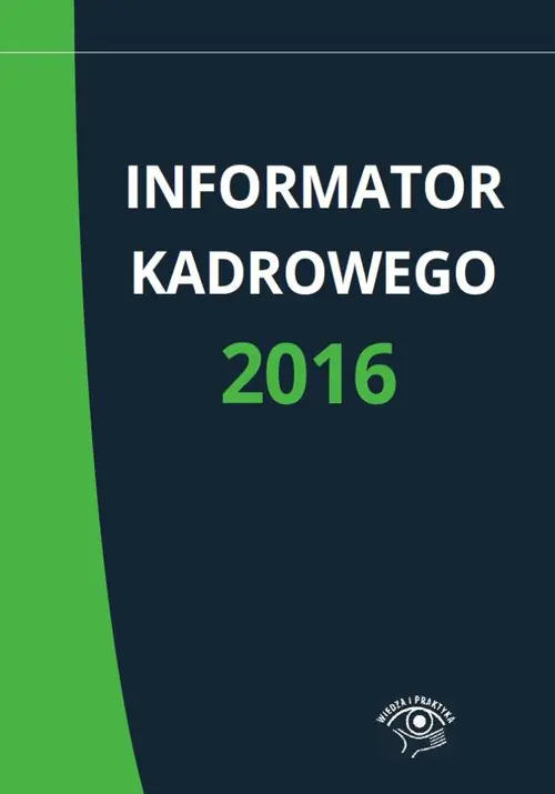 Książka - Informator kadrowego 2016