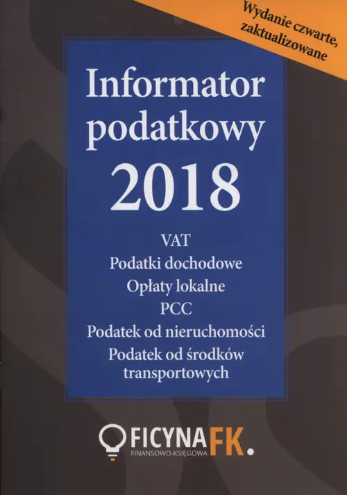 Książka - Informator podatkowy 2018