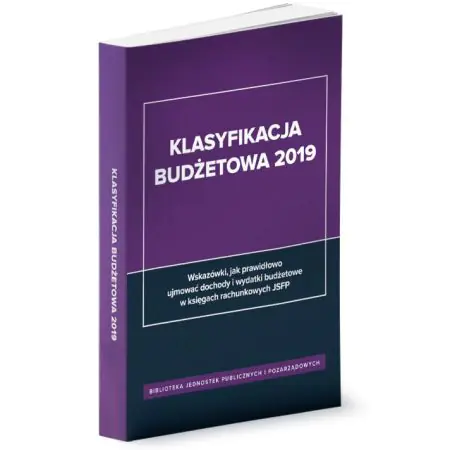 Książka - Klasyfikacja budżetowa 2019