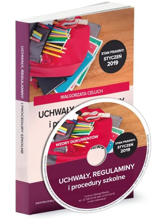 Książka - Uchwały, regulaminy i procedury szkolne
