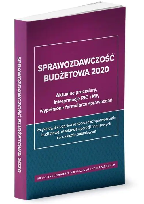Książka - Sprawozdawczość budżetowa 2020