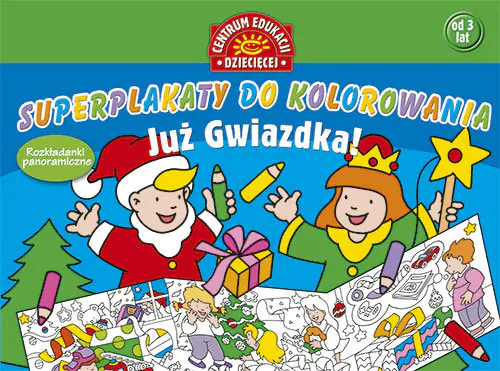 Książka - Już gwiazdka! Superplakaty do kolorowania