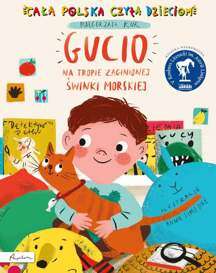 Książka - Gucio na tropie zaginionej świnki morskiej. Cała Polska czyta dzieciom