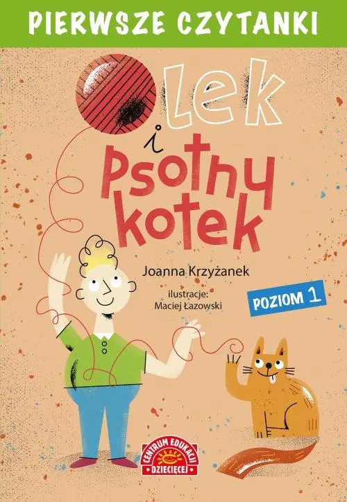 Książka - Pierwsze czytanki. Olek i psotny kotek (poziom 1)
