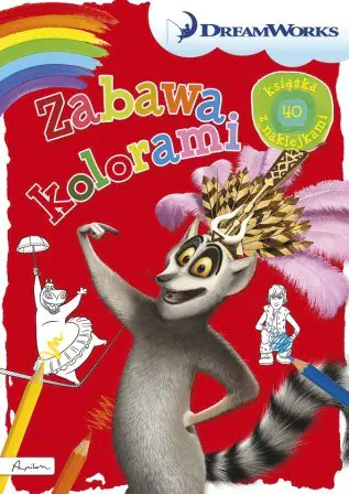 Książka - Dream Works. Zabawa kolorami. Książka z naklejkami