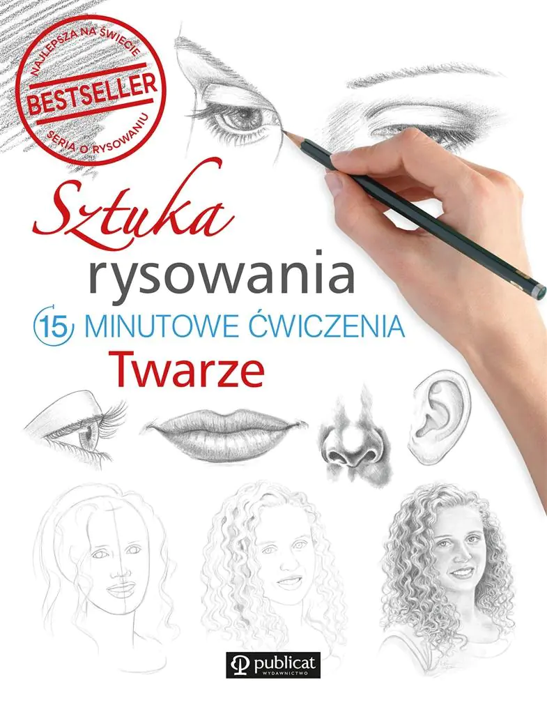 Książka - Sztuka rysowania. Twarze. 15-minutowe ćwiczenia