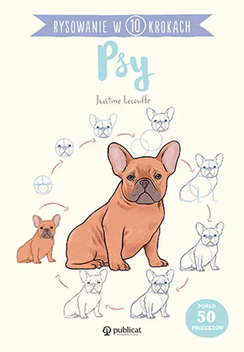 Książka - Psy. Rysowanie w 10 krokach