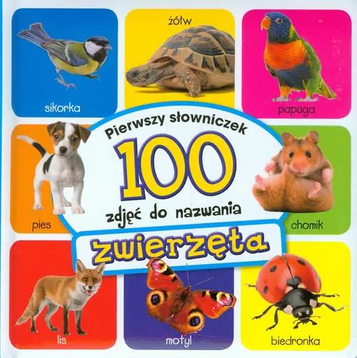 Książka - Zwierzęta. Pierwszy słowniczek. 100 zdjęć do nazwania