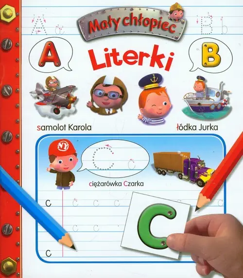 Książka - Mały chłopiec. Literki