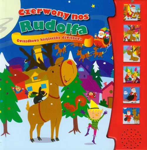 Książka - Czerwony nos Rudolfa. Gwiazdkowa książeczka dźwiękowa
