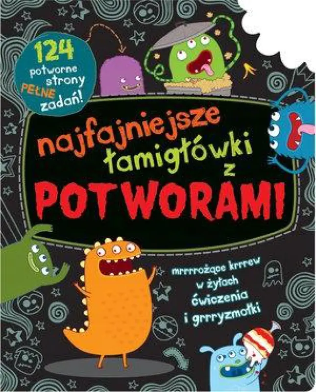 Książka - Najfajniejsze łamigłówki z potworami