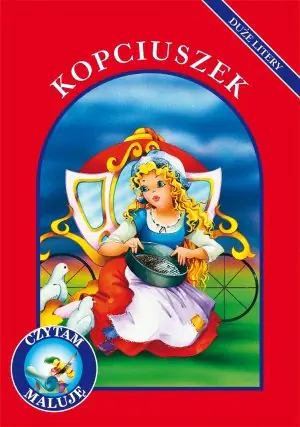 Książka - Czytam, maluję. Duże litery. Kopciuszek