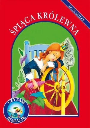 Książka - Czytam, maluję. Duże litery. Śpiąca Królewna