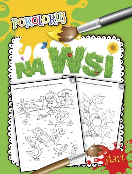 Książka - Na wsi. Pokoloruj