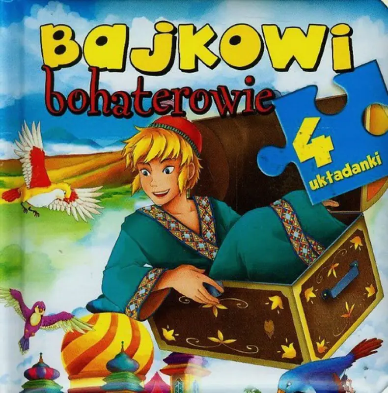 Książka - 4 układanki - Bajkowi bohaterowie