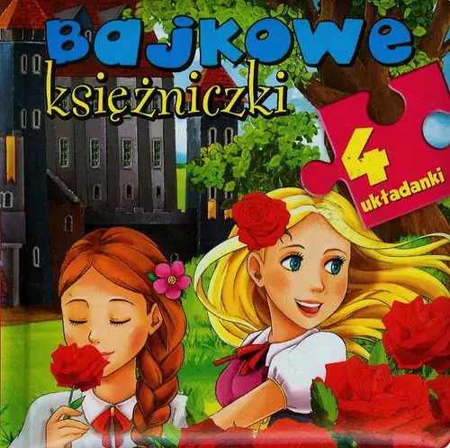 Książka - Bajkowe księżniczki 4 układanki